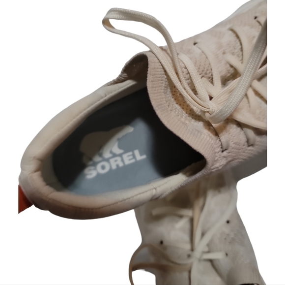 SOREL Explorer Blitz Stride Lace Sneakers Chalk/Sea Salt 10 Running Athletic - Picture 7 of 9
